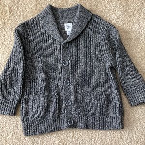 Baby Gap gray cardigan. Size 18-24 months.